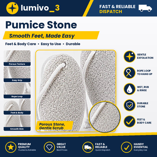 Natural pumice stone - for, feet